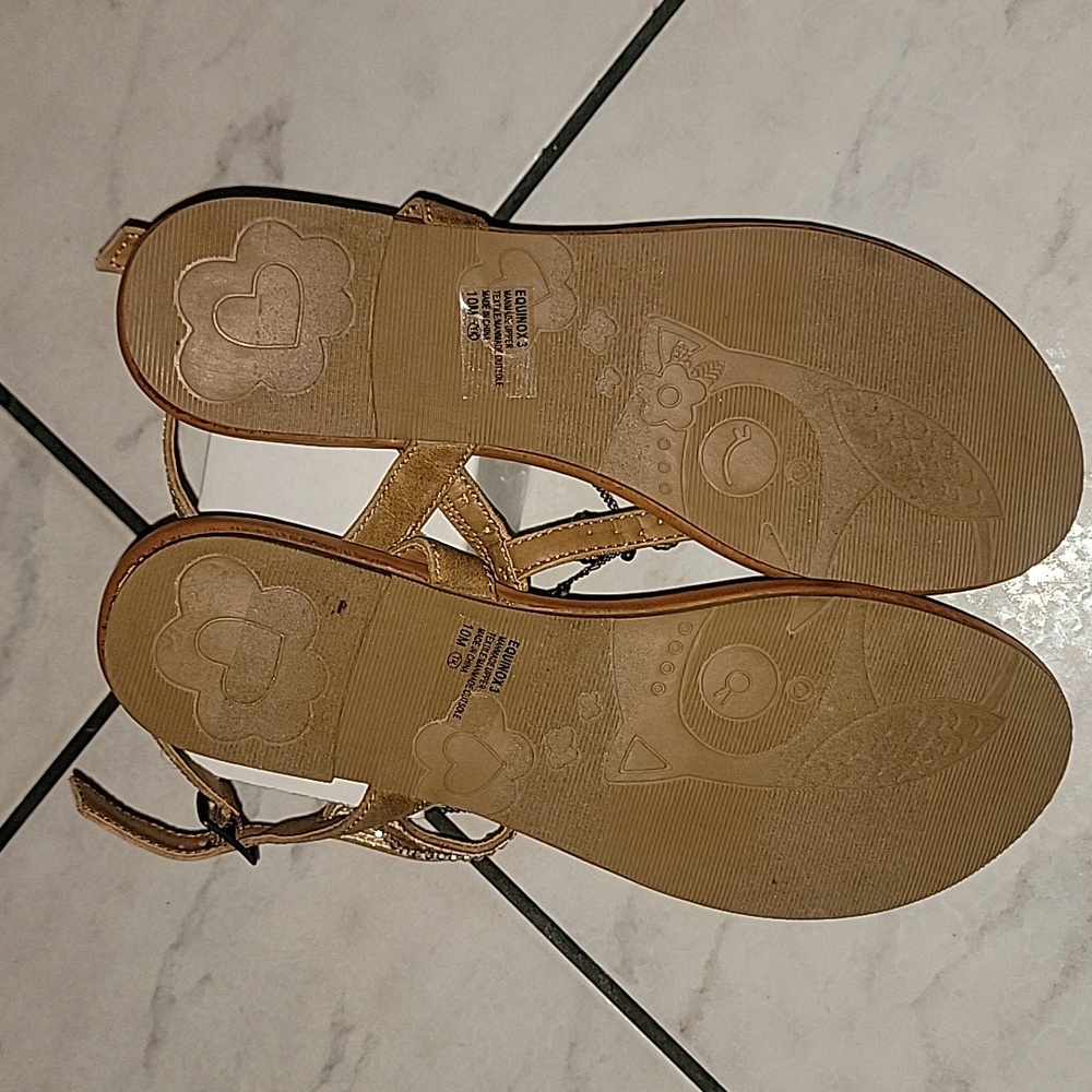 DECORATED T-STRAP SANDALS - Picture 3 of 4